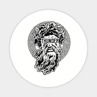 god of thunder - Zeus - street wear design Magnet